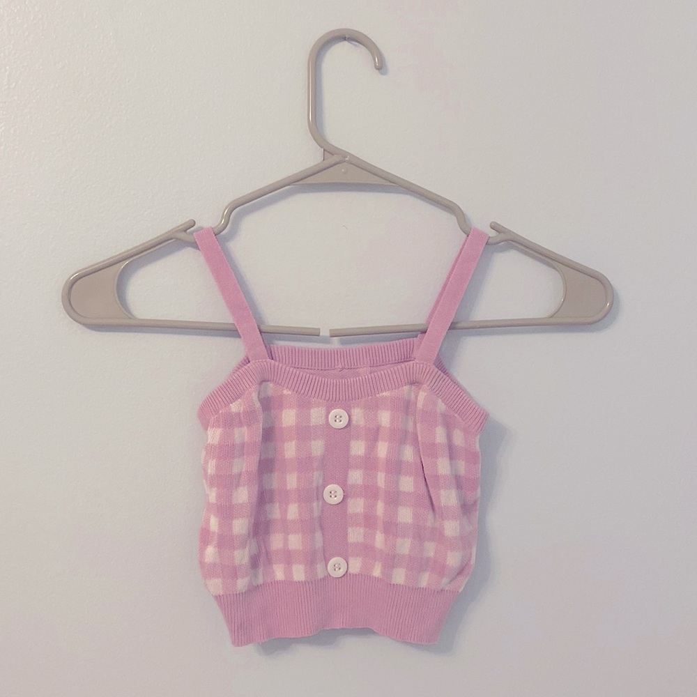 XS Pink sheen button up